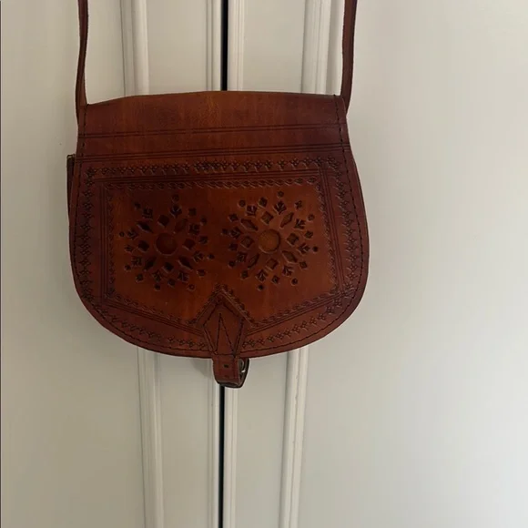 Brown Leather Crossbody Bag - Picture 2 of 7